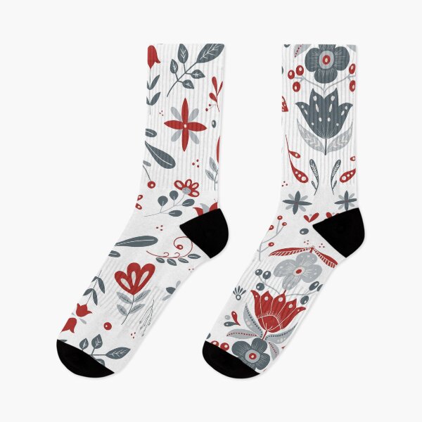 Item preview, Scandinavian Folk Flower Pattern designed and sold by NordicStudio.