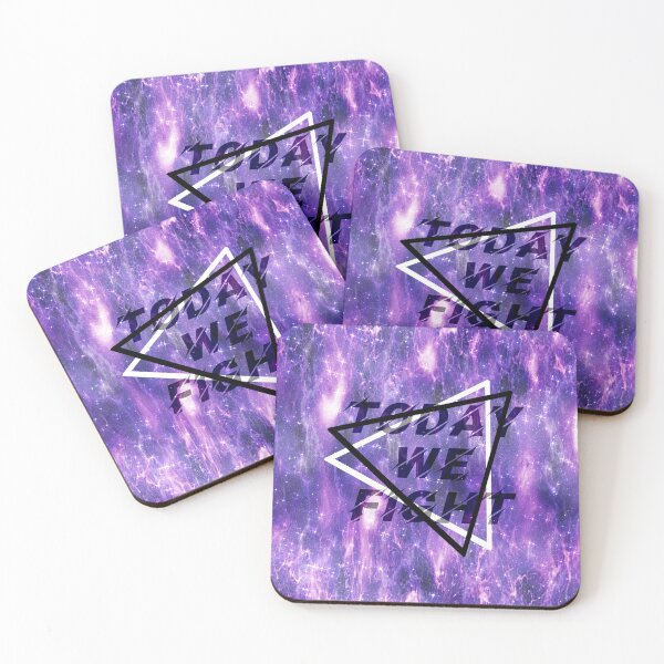 Item preview, Purple Flames and Triangles "Today We Fight" Fire Army designed and sold by Jolly-Yosei.