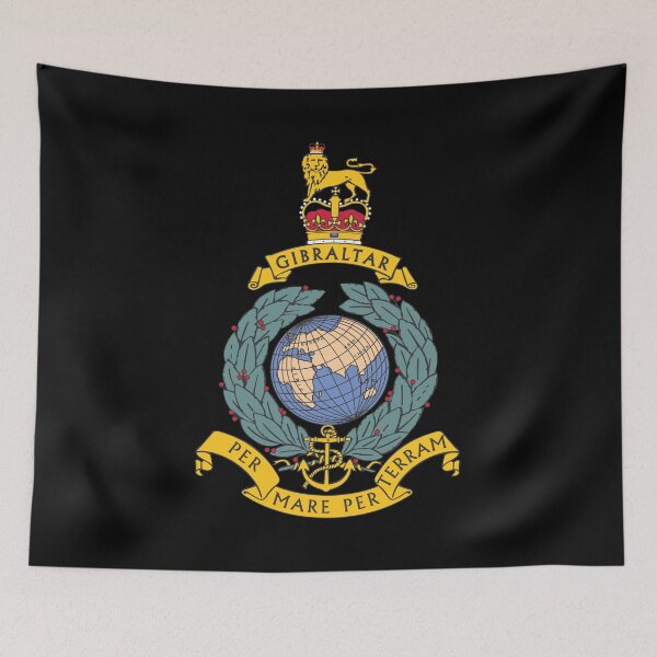 Item preview, Royal Marines Commando Gibraltar Emblem designed and sold by AJ  Liber.