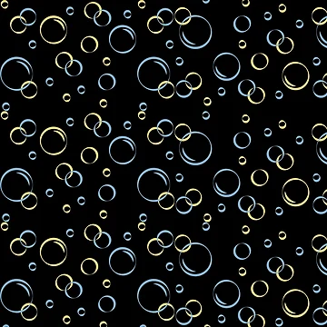 Artwork thumbnail, Bubbles and Rings Pattern Collaboration by Rcasadesign