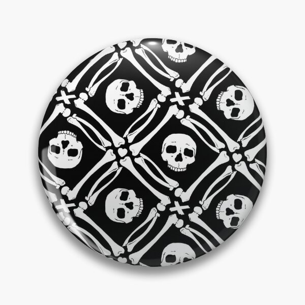 Item preview, Patrón de calavera y huesos de Memento Mori designed and sold by QueerSatanic.