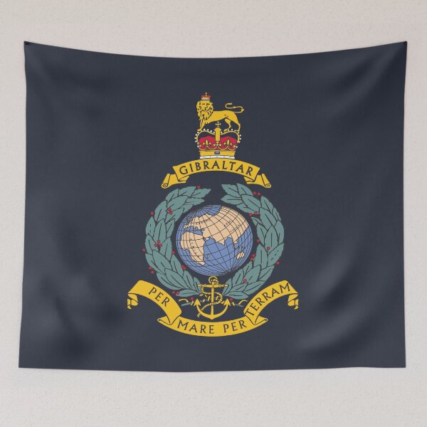 Item preview, Royal Marines Commando Gibraltar Logo designed and sold by AJ  Liber.