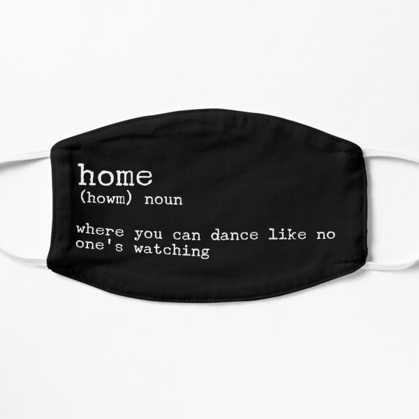 home (noun) | white Flat Mask