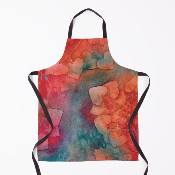 Item preview, Vibrant Peach, Pink, and Turquoise Leaves in Watercolor designed and sold by Kelly Roy.