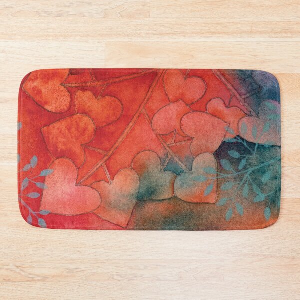 Item preview, Vibrant Peach, Pink, and Turquoise Leaves in Watercolor designed and sold by Kelly Roy.