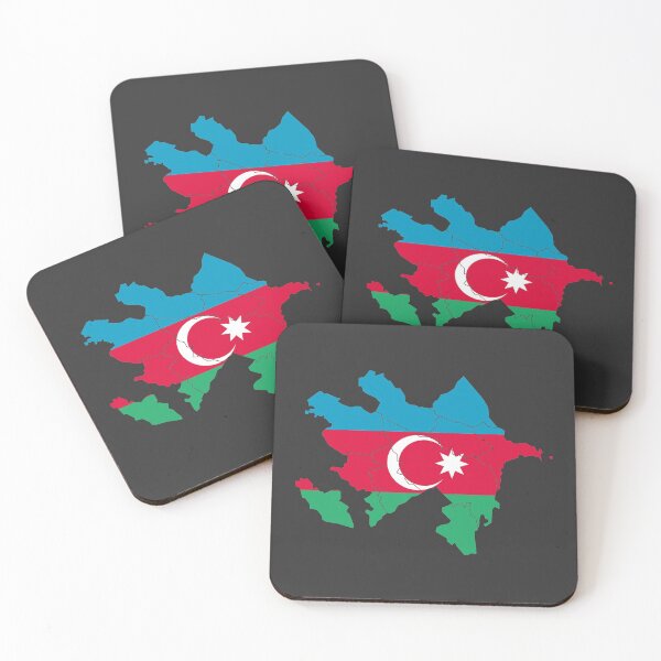 Item preview, Azerbaijan Flag Map with regions designed and sold by Alo.