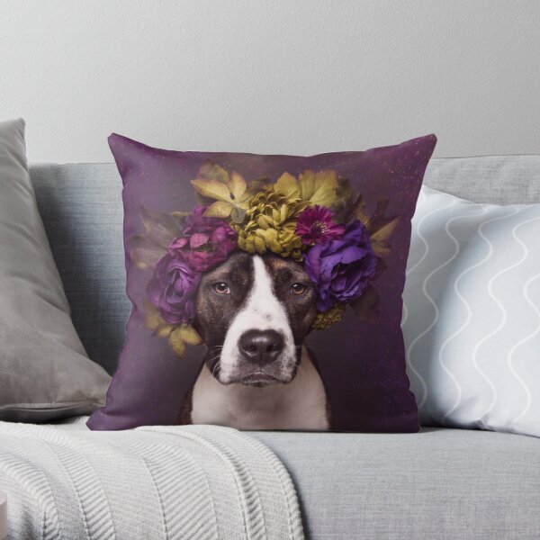 Flower Power, Susie Throw Pillow
