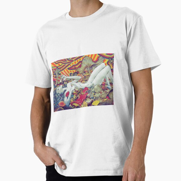 Item preview, Colorful Psychedelic Trippy Hippy Mushroom Woman 420 Shrooms Hippie Girl Art designed and sold by CanvasKnight.