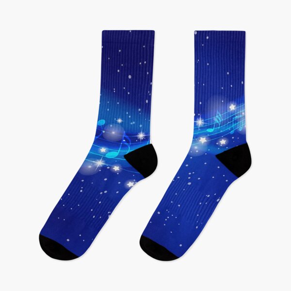 Item preview, Magical blue night sky music notes designed and sold by RaionKeiji.