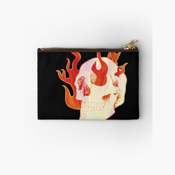 Item preview, Flaming Skull Face designed and sold by hempress.