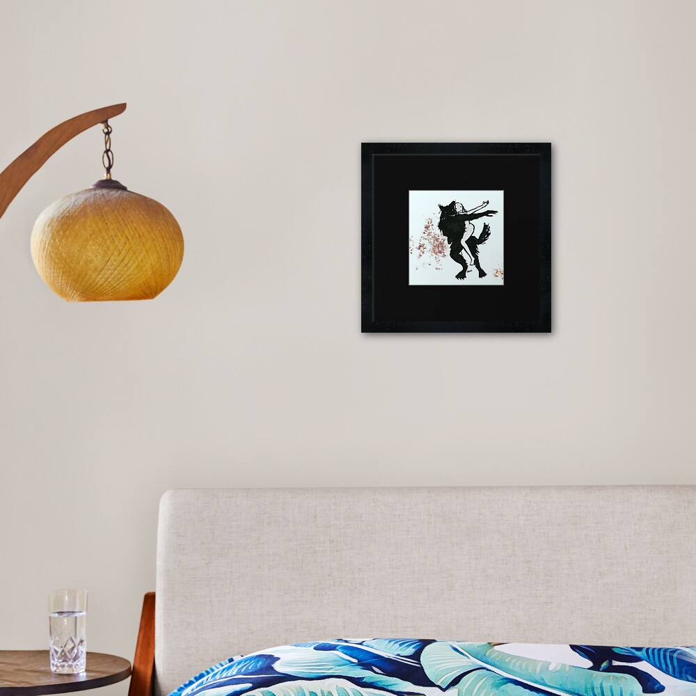 Werewolf Boyfriend Framed Art Print