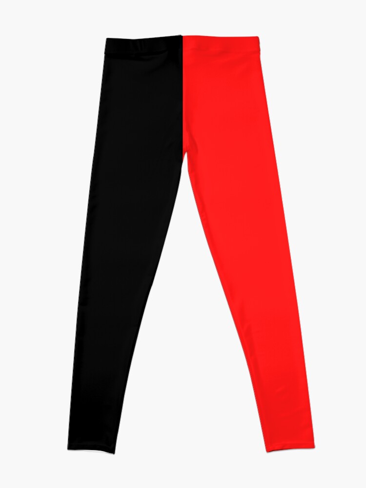 Half red Half black Leggings for Sale by Gatugi Redbubble