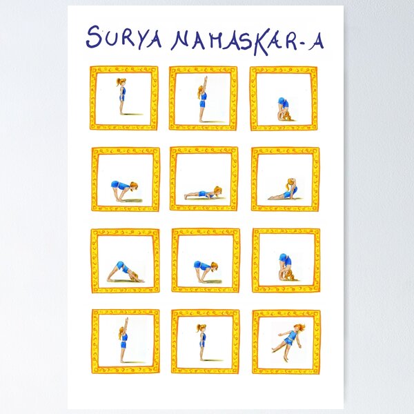 Surya Namaskar A Posters for Sale