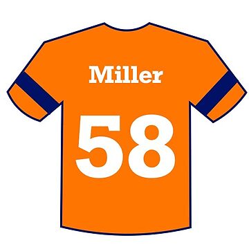 Von Miller Jersey Sticker Sticker for Sale by JerzeesCentral