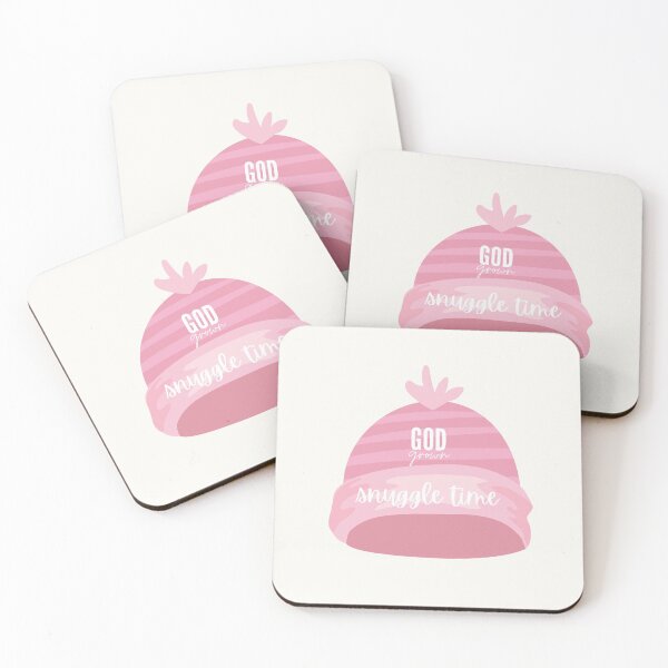 Item preview, Large pink hat with snuggle time - God grow, by God Grown. designed and sold by GodGrown.