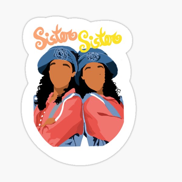 Item preview, Sister Sister Minimalist Sticker designed and sold by amareesespieces.