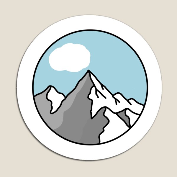 Artikelvorschau, Berge und Himmel entworfen und verkauft von -Sticker-CO-.