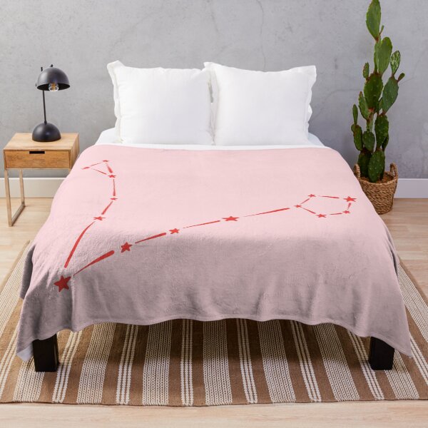 Item preview, minimalist pisces constellation in red and pink designed and sold by neopop.