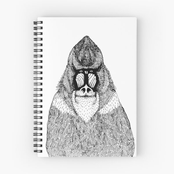 Item preview, cute hand drawn monkey designed and sold by NineHomes.