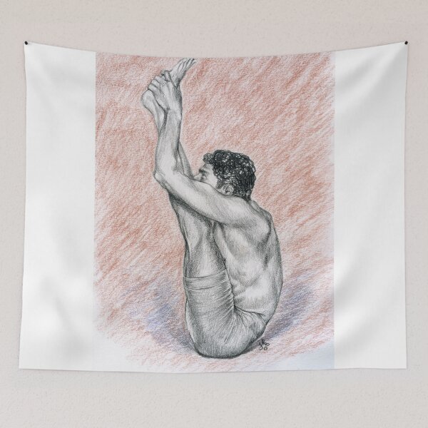 Item preview, R. Sharath-Urdhva Mukha Paschimattanasana designed and sold by Francesca Romana Brogani.