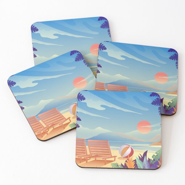 Item preview, Summer Beach Landscape designed and sold by Vector Scout Lab.