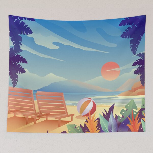 Item preview, Summer Beach Landscape designed and sold by Vector Scout Lab.