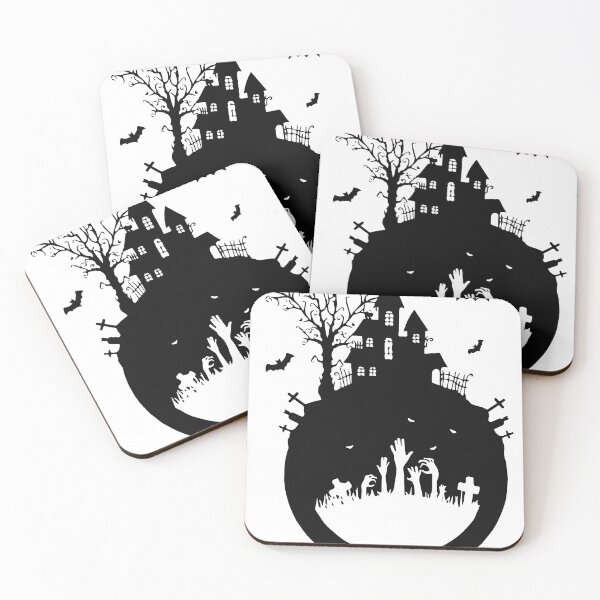 Item preview, halloween graveyard spooky castle designed and sold by RB-Store.