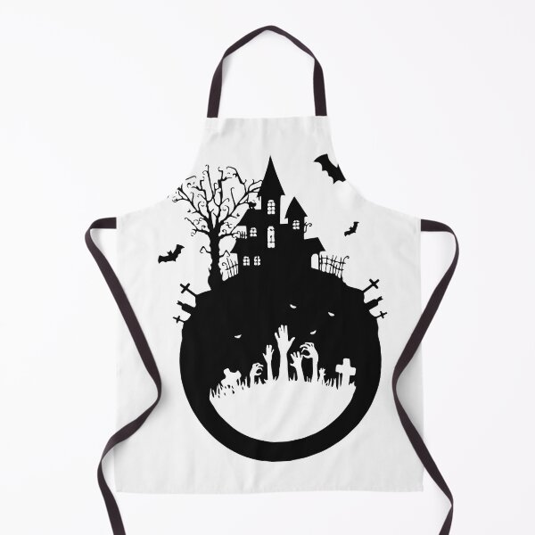 Item preview, halloween graveyard spooky castle designed and sold by RB-Store.