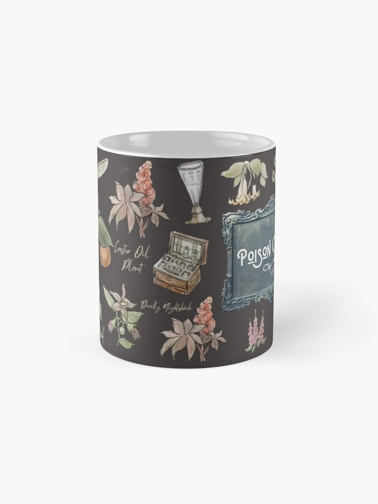 Alternate view of Poison Garden Dark Illustration in Watercolor Coffee Mug