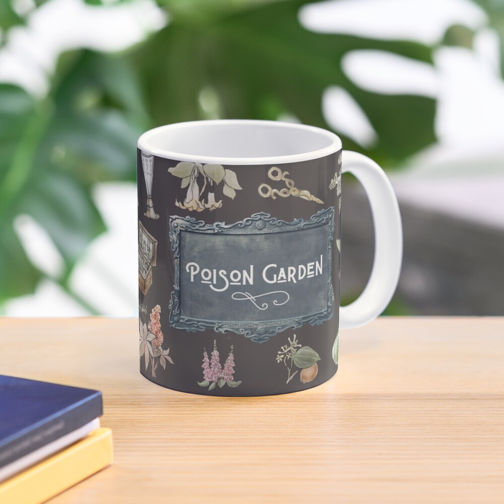 Poison Garden Dark Illustration in Watercolor Coffee Mug