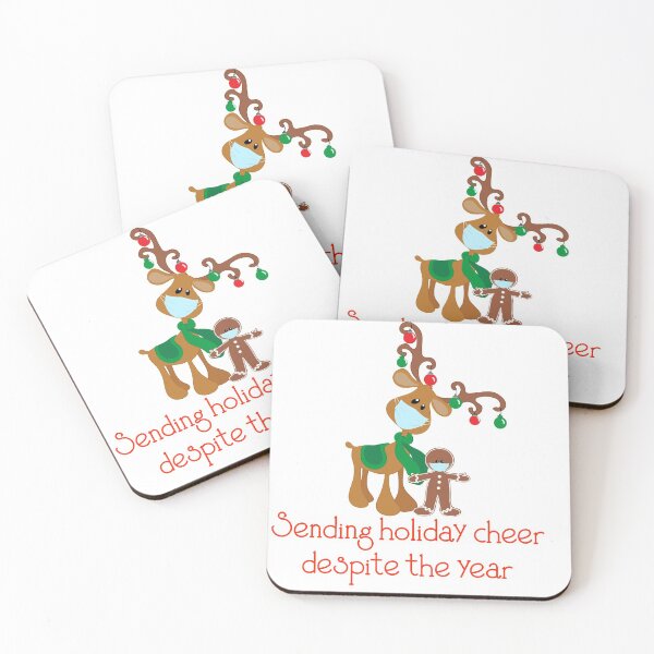 Item preview, Sending Holiday Cheer Despite the Year 2020 Christmas designed and sold by ColorFlowArt.