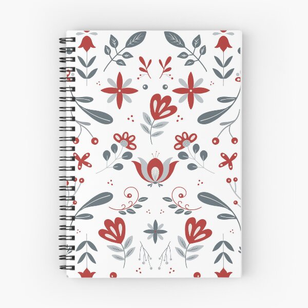 Item preview, Scandinavian Folk Flower Pattern designed and sold by NordicStudio.