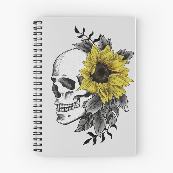 Item preview, Skull with Sunflower designed and sold by Ukelogan.