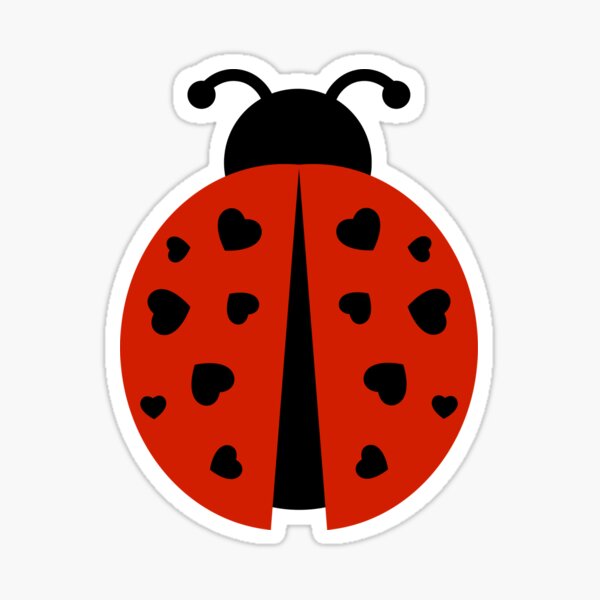 Watercolor Ladybugs Sticker for Sale by silviaol