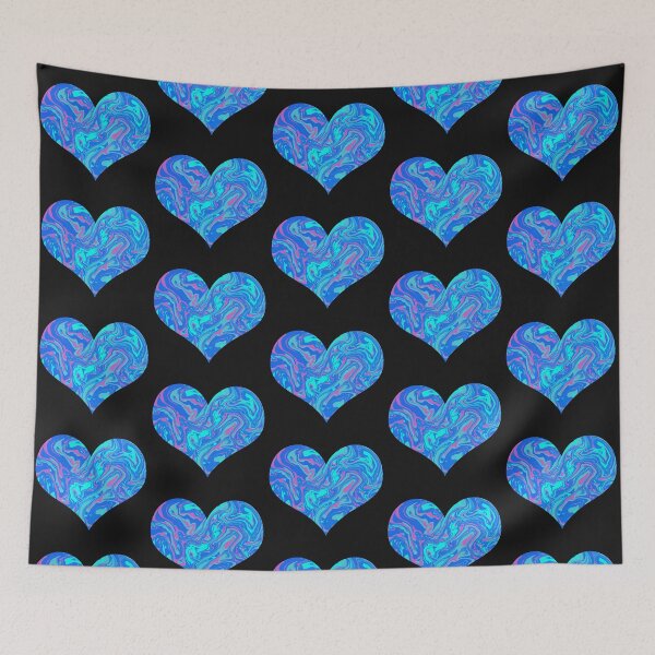 Item preview, Turquoise Bubblegum Modern Heart Shape Design designed and sold by AMSonArt.