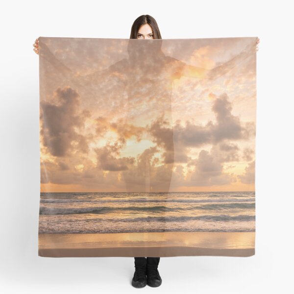 Exaltation, lever du soleil sur la mer d'Andaman en Thaïlande Foulard