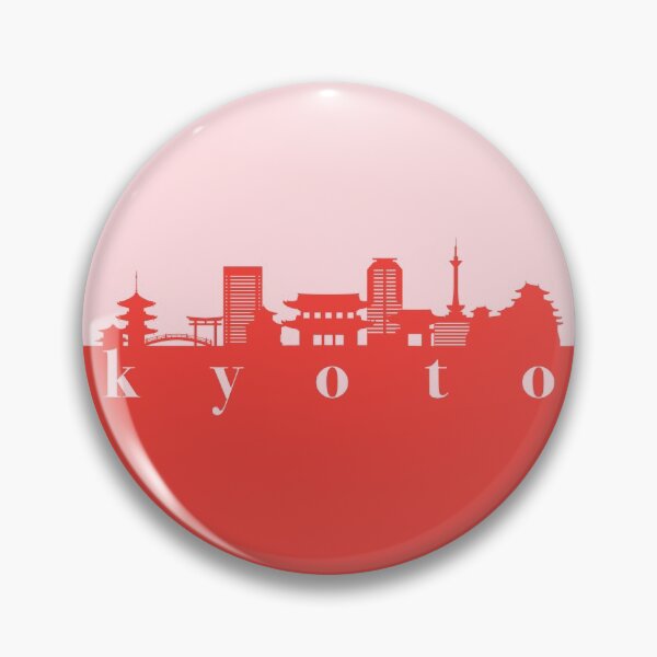 Item preview, minimalist kyoto skyline red and pink color block  designed and sold by neopop.