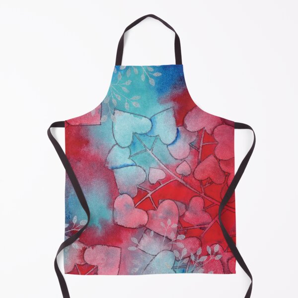 Item preview, Vibrant Red and Blue Leaves in Watercolor designed and sold by Kelly Roy.