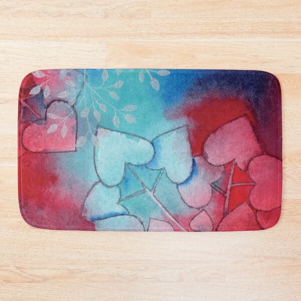 Item preview, Vibrant Red and Blue Leaves in Watercolor designed and sold by Kelly Roy.