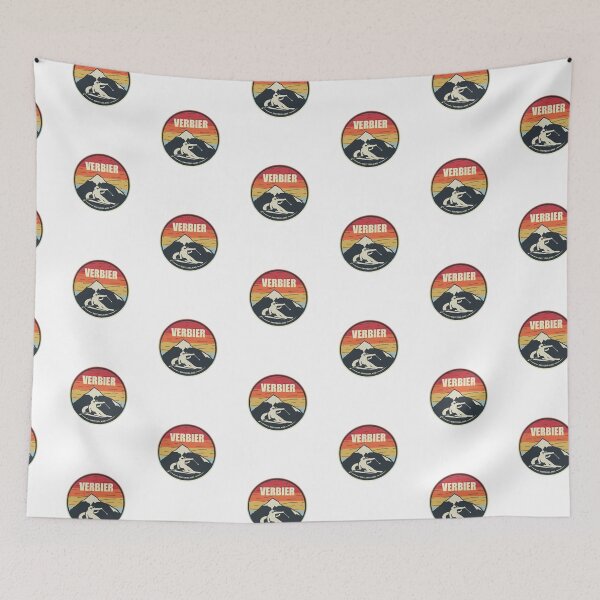 Item preview, Retro Skiing Verbier Switzerland Ski designed and sold by Dan66.