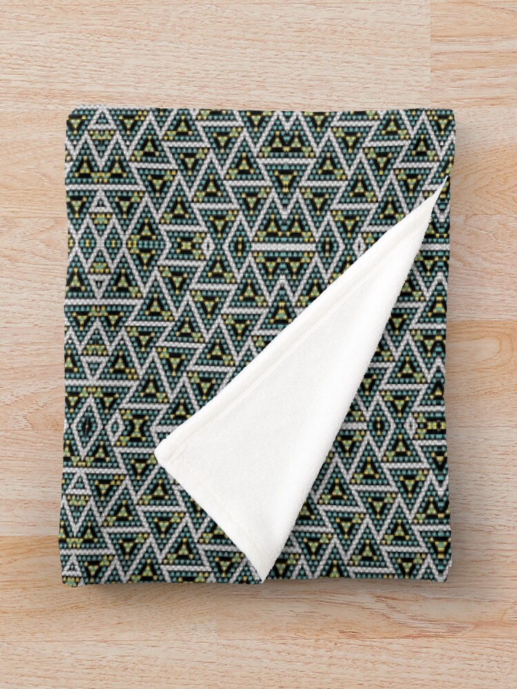 Thumbnail 3 of 6, Throw Blanket, Triangles designed and sold by DeltaNorington.