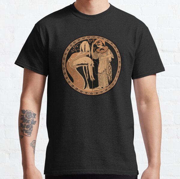 Athena and the Serpent of Colchis Classic T-Shirt