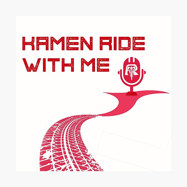 Kamen Ride With Me Logo Photographic Print