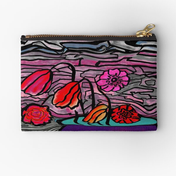 Flower Pot Zipper Pouch