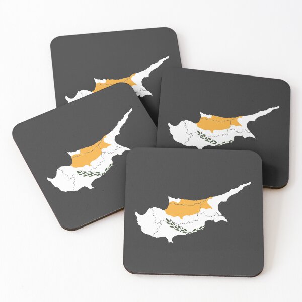 Item preview, Cyprus Flag Map with regions designed and sold by Alo.