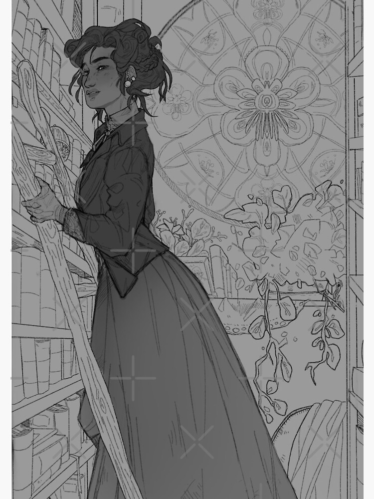 Thumbnail 3 of 3, Spiral Notebook, Lady in Grey designed and sold by ConfusedSwedes.