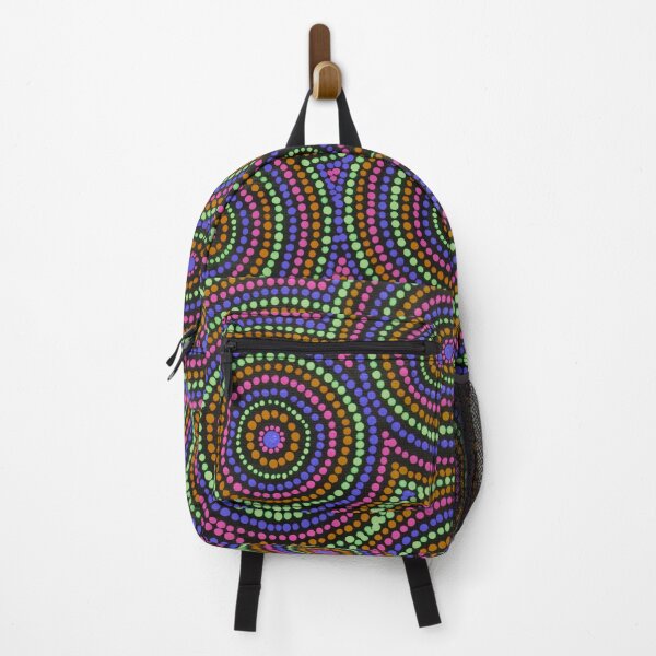 Item preview, Australian Aboriginal Art Pink and Purple Desert Waterholes designed and sold by GhostGumDesigns.