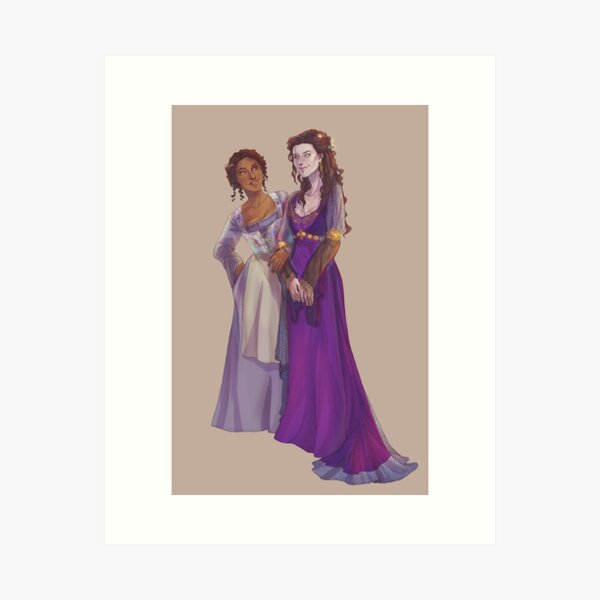 Morgana & Gwen Art Print