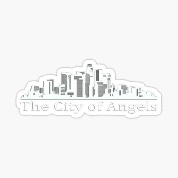 The City of Angels WHITE Sticker