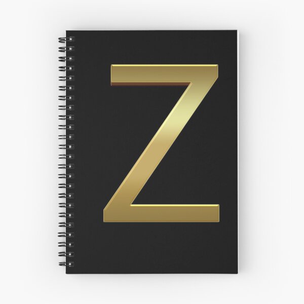 Item preview, Gold On Black Monogram Letter Z | Gold Alphabet designed and sold by SerendipityNow.